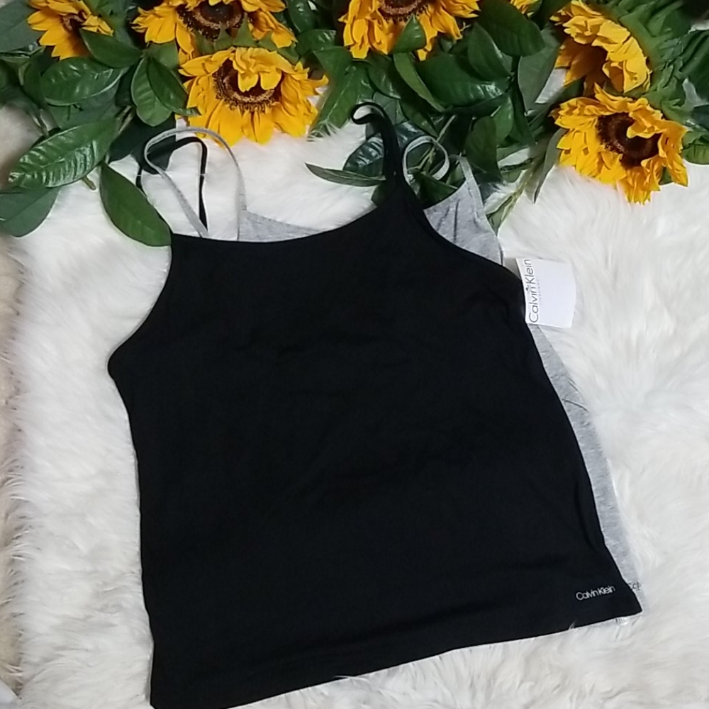 Calvin Klein 2Pack Pima Cotton Sleep Cami